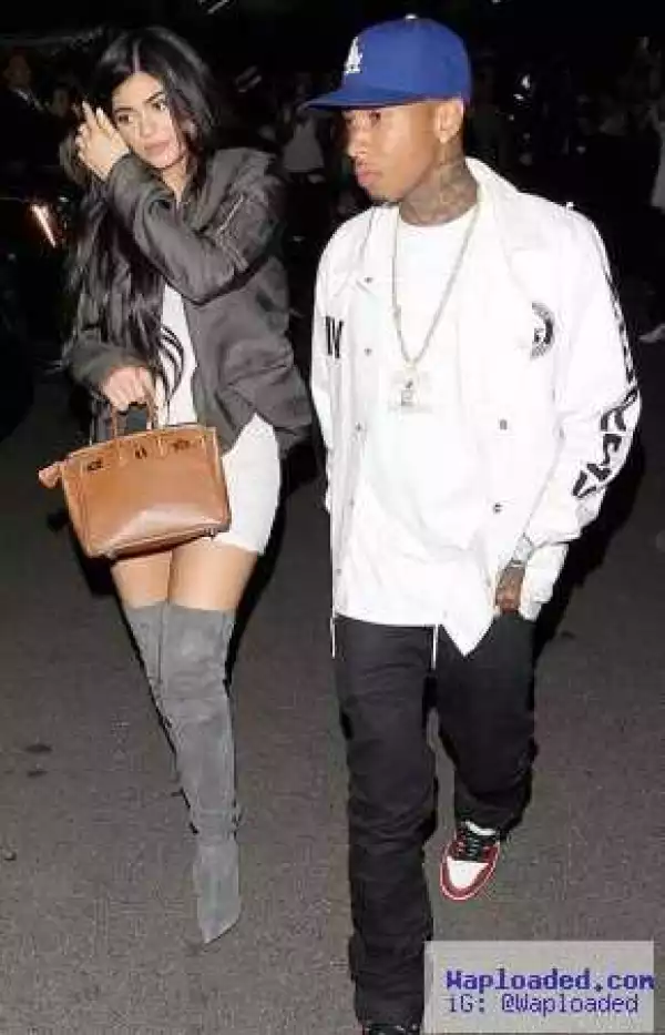Kylie & Tyga attend Kanye West’s music video premiere as a couple